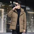 thumbnail image 3 of Chaqueta corta con capucha, acolchada, ligera, acolchada, ropa de diseñador para hombre, informal, para hombre, abrigo frío para invierno, 3 of 5