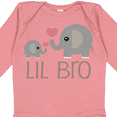 thumbnail image 4 of Inktastic Lil Bro Matching Elephant Boys Long Sleeve Baby Bodysuit, 4 of 5