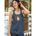 thumbnail image 2 of Mom And Baby Heart Wreath Racerback Tank Women -Image by Shutterstock, Female x-Small, 2 of 4
