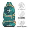 thumbnail image 5 of Pofeuu Around The Planet Print Automotive Car Seat Covers Flat Cloth Full Set Seat Covers,Car Seat Covers front seats for Cars Trucks and SUVs(Two packs), 5 of 7
