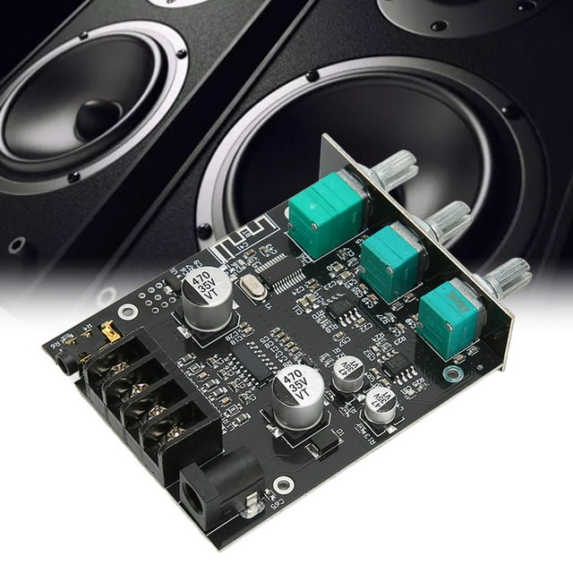 Placa Amplificadora BT 5,0 ANGGREK 2,0 Canales 2 En 1 DC9-24V Control De Graves Y Agudos
