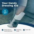 thumbnail image 5 of Reach Right Dressing Hip Kit with Shoe Horn, Sock Aid, Remover, Dressing Hook, 1 Ct, 5 of 7