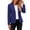 Dark Blue blazer women, variant on justHIGH Women's Shirred Long Sleeve Blazers Business Casual Open Front Work Office Suit Jackets One Button Blazer Cardigans Black,L