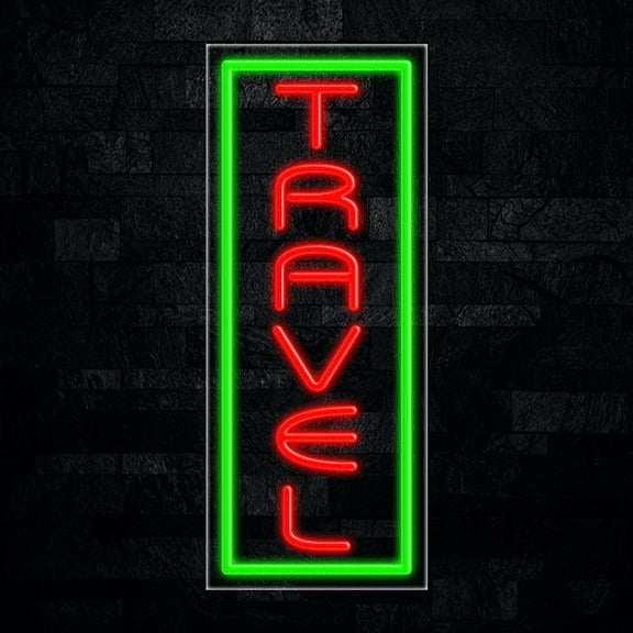 Travel-LED Neon Sign 12"L x 30"H #31033