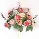 XZNGL Roses Artificial Rose Bouquet Consisting 7 Branches 21 Roses Silk Decorative Bouquet Artificiel – image 4 sur 7
