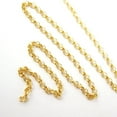 thumbnail image 4 of 14K Yellow Gold 2mm - 2.5mm Rolo Pendant Chain, FREE Microfiber Cloth, High Polish Link Mens Womens Necklace, Giorgio Bergamo, 4 of 8