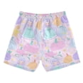 thumbnail image 2 of Pastel Princess Pumpkin Swim Trunks Quick Dry Beach Pool Board Shorts Lightweight Stylish Print Sizes 2T to XL, 2 of 8