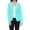 Aqua, variant on Women's Casual Lightweight Blazer Jacket-Long Sleeves Open Front