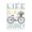 Life Journey Bicycle, variant on Stupell Industries Cottage Life's A Journey Blue Bicycle Flower Basket Black Framed Giclee Art, 11 x 14, by Elizabeth Tyndall