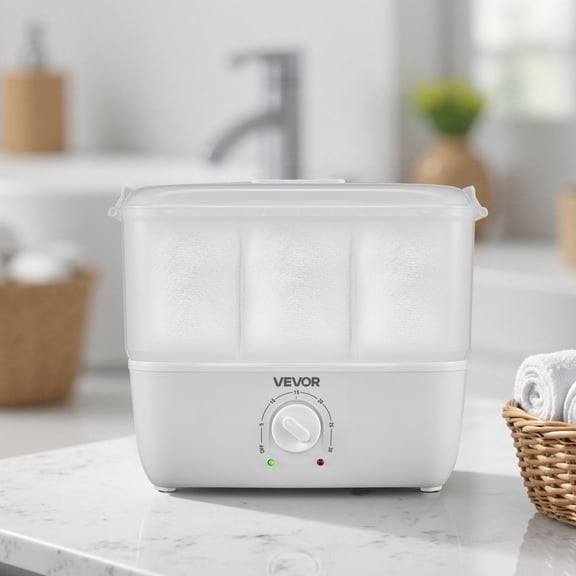 Fast Heat Towel Warmer,1.1 Gal,Portable for Facials & Manicures,Holds 12-15 Towels, White