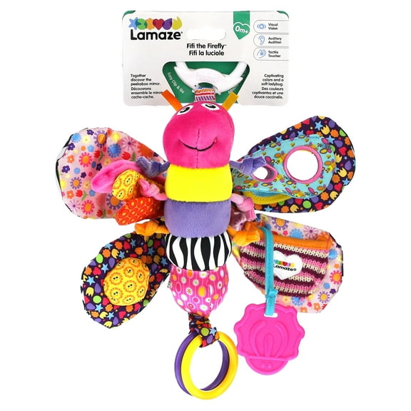 Lamaze Clip & Go Fifi the Firefly Infant Toy, Baby Car Seat Toy, Plush Stroller Toy