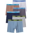 thumbnail image 2 of TANBOM Men's Bamboo Viscose Bulge Pouch Long Leg Boxer Briefs Breathable Comfort Multi Pack L, 2 of 6