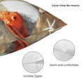 thumbnail image 3 of Fuzoiu Seashell On The Beach Print Square Pillow Cover,Hidden Zipper Design,Luxury Square Pillow Case, Throw Pillow,Couch Cushion-16"x16", 3 of 7