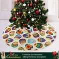 thumbnail image 6 of FMSHPON Easter Egg Xmas Christmas Tree Skirt Stand Mat for Holiday Party Decoration Indoor Outdoor 36 inches, 6 of 6