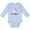 AE-Light Blue, variant on Inktastic 1st Birthday Unicorn Girls Long Sleeve Baby Bodysuit