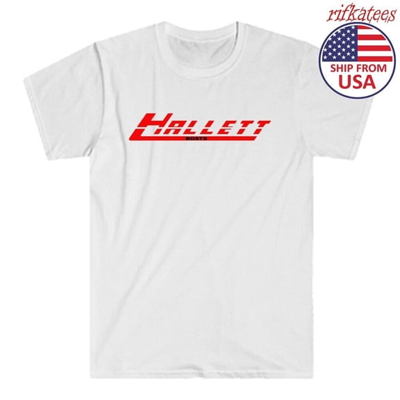 Hallett Boats Men's White Size S to 5XL