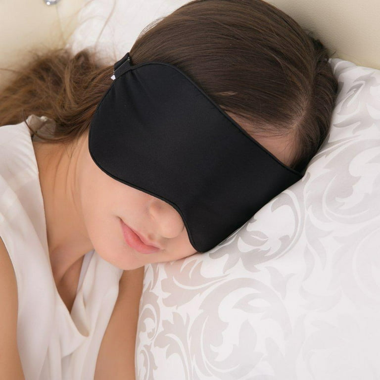 Fem gøre ondt Fjerde Alaska Bear Natural Silk Sleep Mask, Blindfold, Super Smooth Eye Mask  (Black) Black - Walmart.com