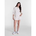 thumbnail image 3 of Avia Women's and Women's Plus Ribbed Ottoman Quarter Zip Sweatshirt, Sizes XS-4X, 3 of 6