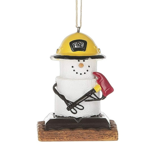 S'Mores Fireman Christmas/ Everyday Ornament