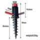 thumbnail image 3 of Beach Umbrella Sand Anchor Outdoor Camping Grass Spiral Stand Storage Holder Heavy Duty Patio Lawn, 3 of 5