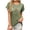 Army Green-07, variant on Floral Graphic Tee for Women - Short Sleeve Lightweight Summer Casual Everyday T-Shirt