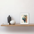thumbnail image 2 of Sensual Woman Female Profile Portrait Soft Pastel Colour Modern Watercolour Painting Artwork Framed Wall Art Print 9X7 Inch, 2 of 5