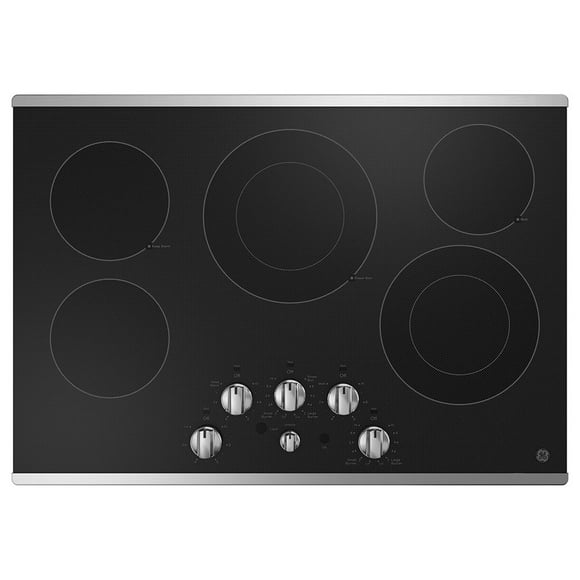 GE 30" Built-in Knob Control Electric Cooktop Stainless Steel- JEP5030STSS