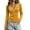 Gray, variant on Fmbrln Womens Henley V Neck Ruched Slim Fit Long Sleeve Shirts Solid Stretchy Casual Basic Tee Tops
