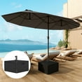 thumbnail image 2 of Outsunny Base de Parasol de Patio Remplissable Support de Parasol avec Roues, Noir, 2 of 10