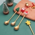 thumbnail image 4 of 6pcs Christmas Coffee Spoon, Doll Cute Coffee Spoon Set, Stainless Steel Mixing Christmas Spoon, Creative Christmas Spoon, Daily Use, For Christmas Party, Family Dinner, Dessert, Beverage, 4 of 9