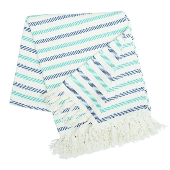 Lakeview Stripe Accent Throw Blanket