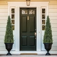 thumbnail image 4 of Danolapsi Artificial Topiary Cedar Trees 3FT Tall,Outdoor Indoor Faux Pine Shrubs Plants,Fake Cypress Trees Potted Faux Evergreen Plants,Realistic Fake Plants for Outdoor Indoor Front Porch Garden, 4 of 7