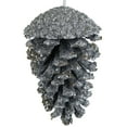 thumbnail image 3 of Northlight Glitter and Sequin Pine Cone Christmas Ornament - 5" - Silver, 3 of 6