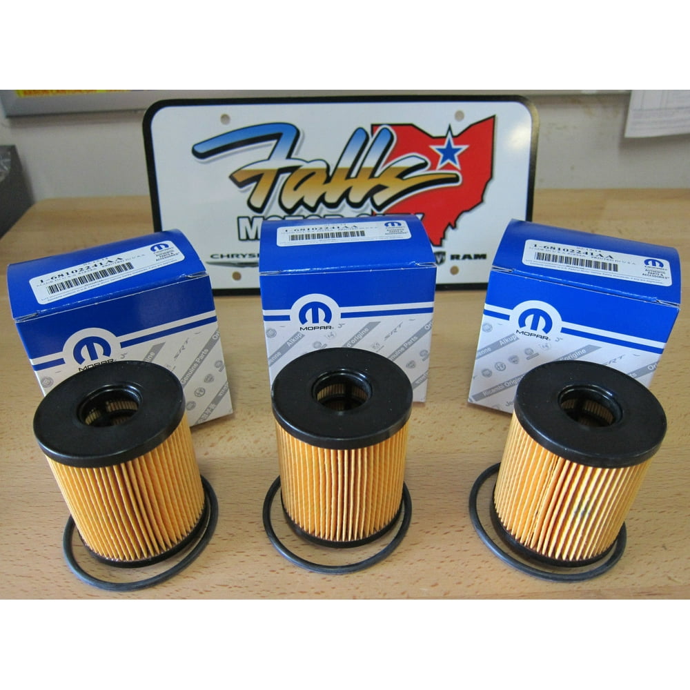 20122017 Fiat 500 Dodge Dart 1.4L MultiAir Engine Oil Filter Set of 3