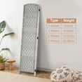 thumbnail image 6 of 3-Panel Room Divider, 6 ft Office Partition Walls Wood Divider Folding Portable Privacy Screen, Room Dividers and Folding Privacy Screens for Home, Room Separator Wall Dividers,Light Grey, 6 of 8