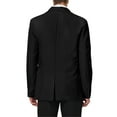 thumbnail image 3 of INSPIRE CHIC Men's Coat Slim Fit Blazer Single Breasted One Button Formal Coat S Black, 3 of 7
