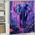 thumbnail image 6 of Orinice Elephant Forest Mushrooms Bathroom Decor Set - Colorful Luxurious Graphic Print Polyester Fabric Fashion Shower Curtain with Hooks - Chic Modern Bathroom Decor 69x72, 6 of 7