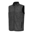 thumbnail image 2 of Men's Antigua Heather Black Georgia Bulldogs Fortune Full-Zip Vest, 2 of 3
