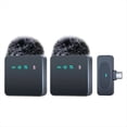thumbnail image 1 of Micrófono de Solapa Inalámbrico Profesional con Reducción de Ruido, Función de Silenciamiento de Grabación, Micrófono Portátil para Teléfono Inteligente, B, 1 of 5