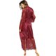 thumbnail image 4 of (Talla L) Albornoz de encaje para mujer Pijama con patrón recortado Pijama de abrigo largo brillar  Electrónica, 4 of 5