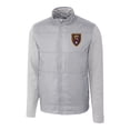 thumbnail image 2 of Men's-Cutter & Buck  Gray Real Salt Lake Stealth Hybrid Quilted Full-Zip Windbreaker Jacket, 2 of 3