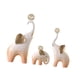 thumbnail image 4 of 3 estatuas de elefantes, esculturas de animales, centros de mesa creativos, manualidades de mesa. Naranja, 4 of 9