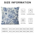 thumbnail image 5 of COMIO Chinoiserie Throw Pillow Covers Blue and White Porcelain Floral Decorative Pillow Cases Cushion Covers for Sofa Couch Car Bedroom Home Decor, 5 of 5