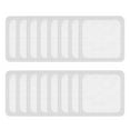 thumbnail image 2 of 50 Pcs Disposable Hair Catcher Shower Drain Mesh Stickers, 4 Inch Square Shower Floor Drain Mesh Filter Sink Strainer Stickers 30 Packs For Bathroom, Kitchen, Sink, Drain - Quantity:30 Pieces;, 2 of 6