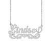 Personalized Script Name Necklace with Heart on Tail