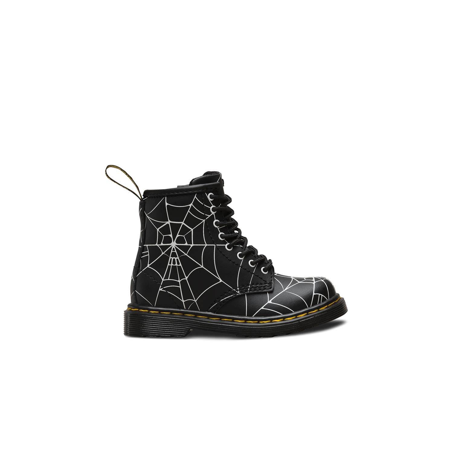 Dr. Martens - Dr. Martens 1460 Skull+web J Boots Black Shiny White - Walmart.com - Walmart.com