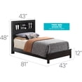 thumbnail image 2 of Glory Furniture Burlington Twin Panel Bed in Black, 2 of 2