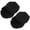 Black, variant on landege 4Pcs Cotton Sanitary Headphone Ear Covers Dustproof Headphones Cushions (Large)