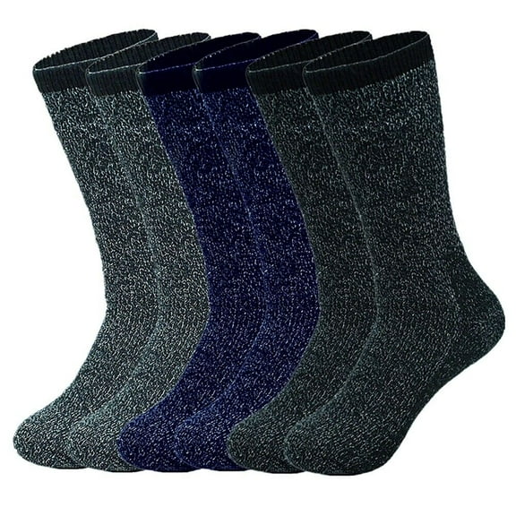 3 Pairs Men Winter Heavy Duty Insulated Heated Thermal Warm Socks Size 10-13