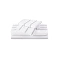 thumbnail image 4 of Truly Soft Ticking Stripe White and Grey Polyester 4-Piece King Sheet Set, stripe themed, for Men and Women, OEKO-TEX Certified Confidence, 4 of 6